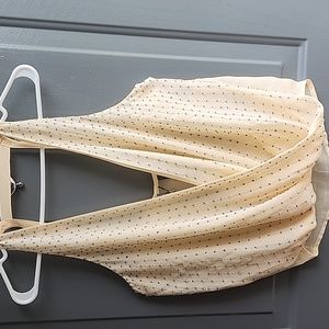 BKE Couture Surplice Sleeveless Top, Beaded, NWT, Small